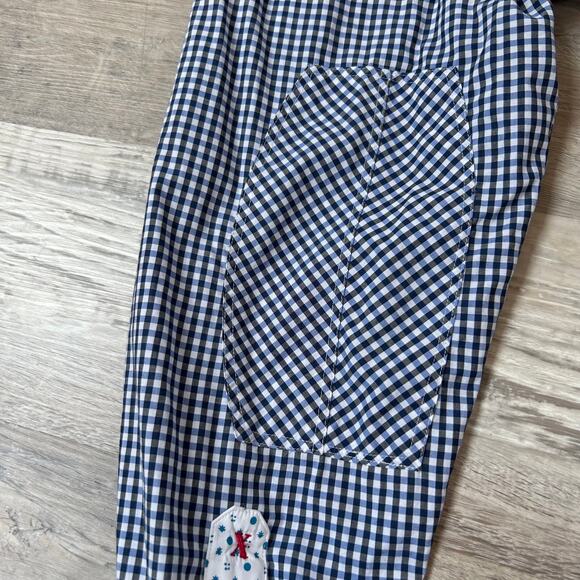 Robert Graham Tailored Fit Shirt Large Gingham Embroidered Cuffs Cotton - Picture 3 of 8